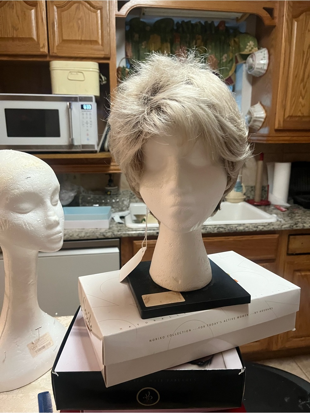 Crystal #1 Light Blonde Short Layered Wig -
